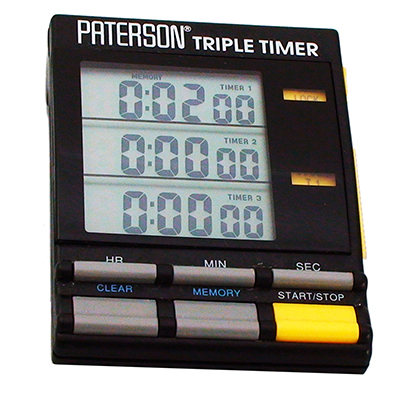 PATERSON TEMPORIZZATORE TRIPLO CON TRE DISPLAY LCD